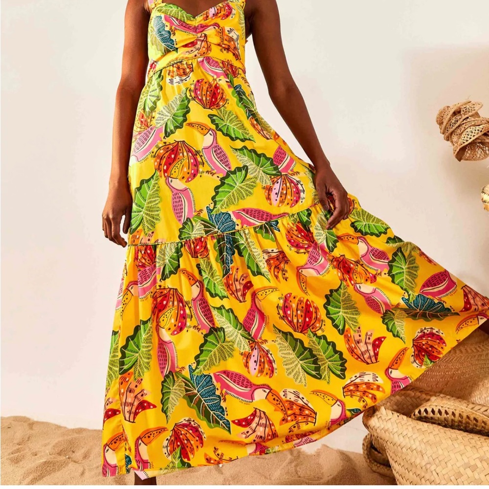 Farm Rio Yellow maxi dress
